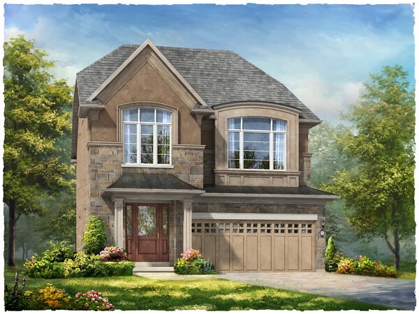 The Harrington new home model plan at the Ivy Rouge by Rosehaven Homes in Oakville