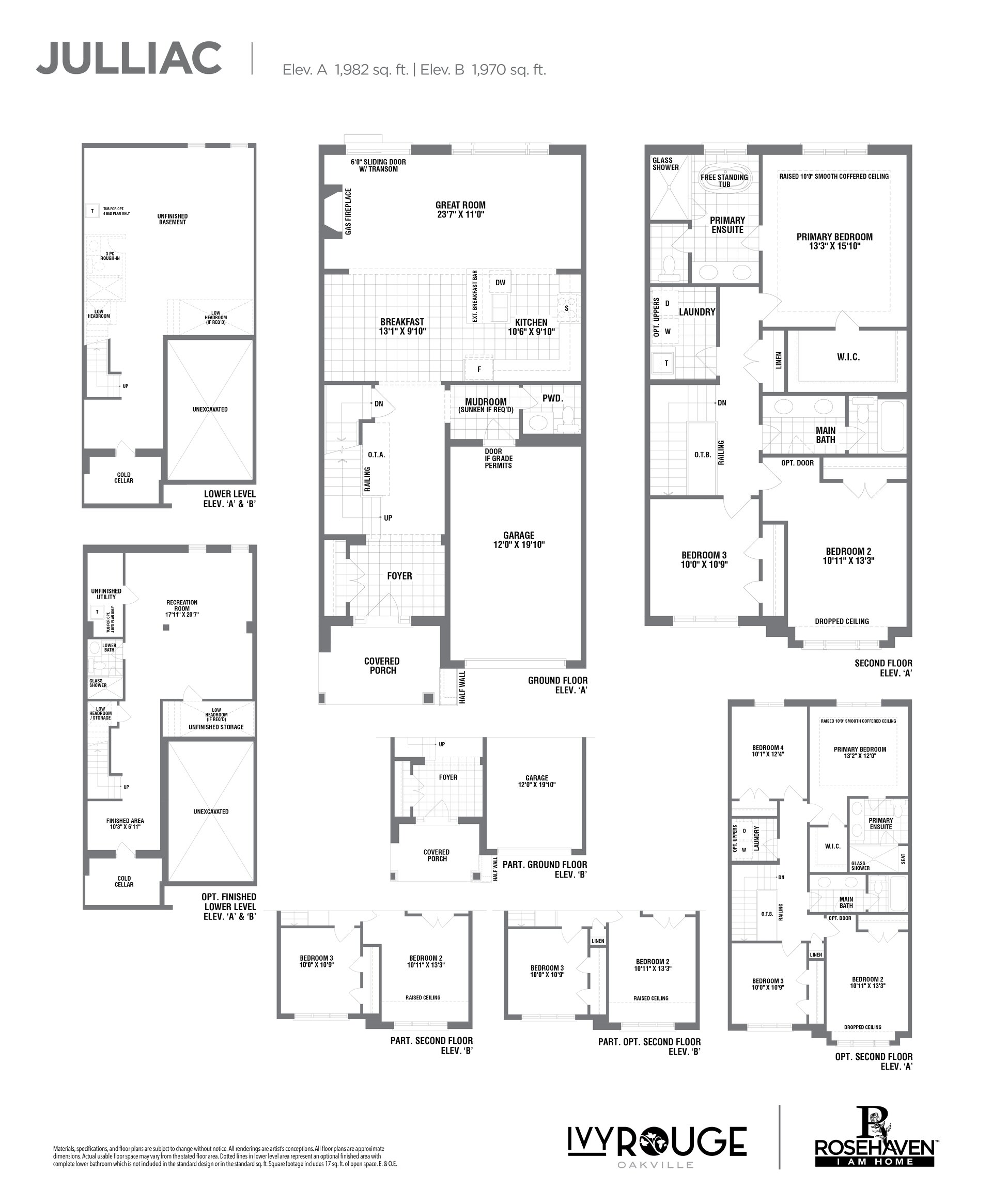 Image of Julliac level 1 at the Ivy Rouge development in Oakville