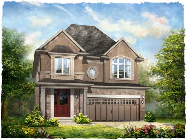 The Kingsford new home model plan at the Ivy Rouge by Rosehaven Homes in Oakville