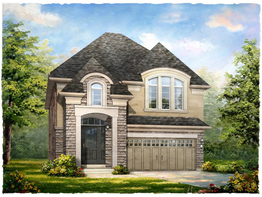 Riverbank floor plan at Ivy Rouge by Rosehaven Homes in Oakville, Ontario