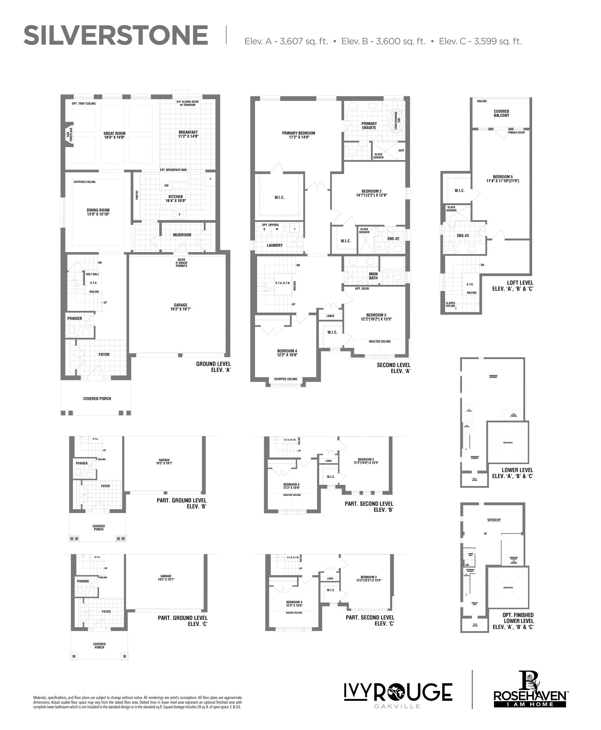 Image of Silverstone level 1 at the Ivy Rouge development in Oakville
