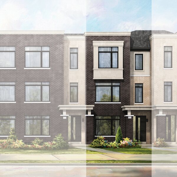 The Terraza new home model plan at the Ivy Rouge by Rosehaven Homes in Oakville