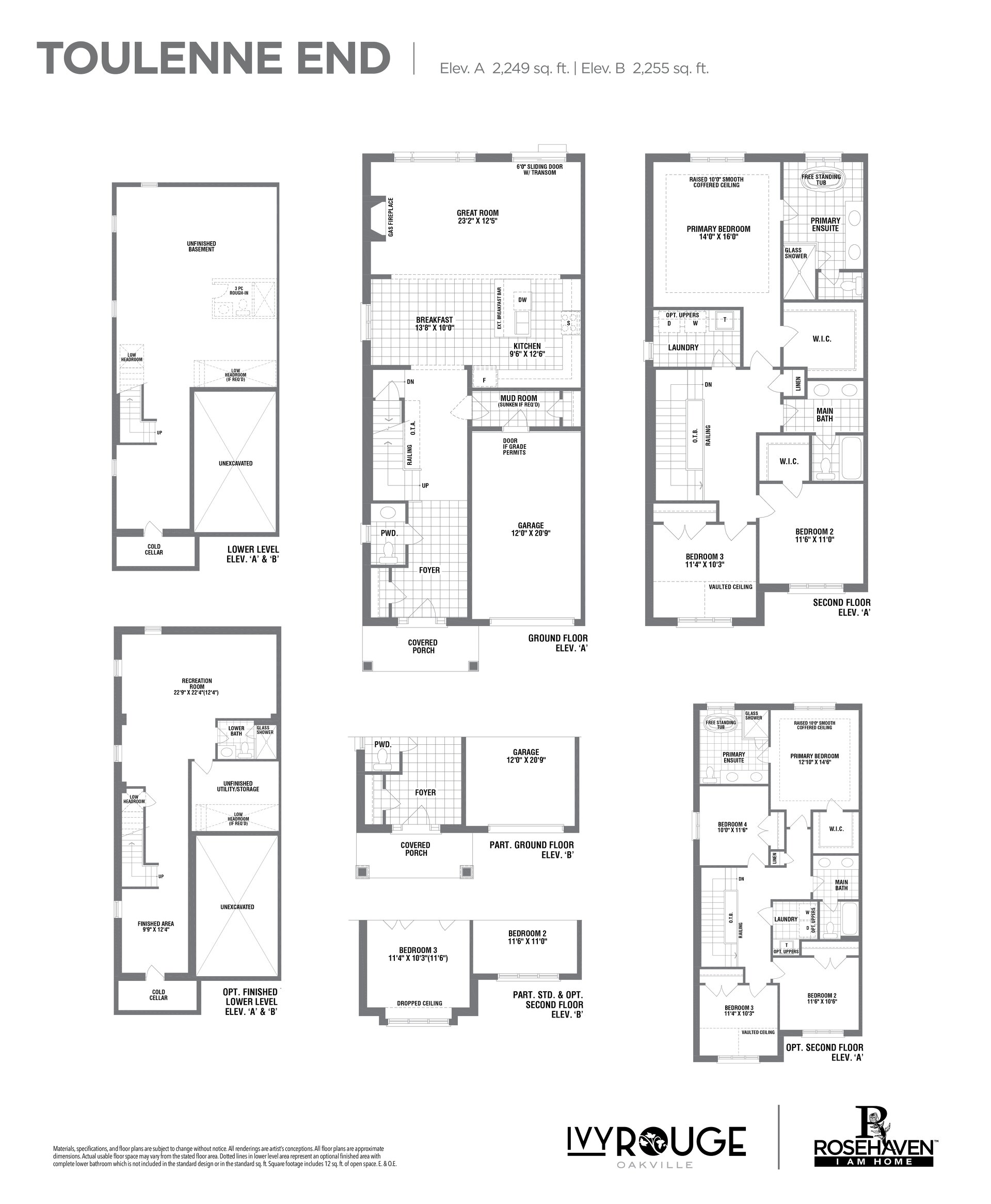 Image of Toulenne End level 1 at the Ivy Rouge development in Oakville