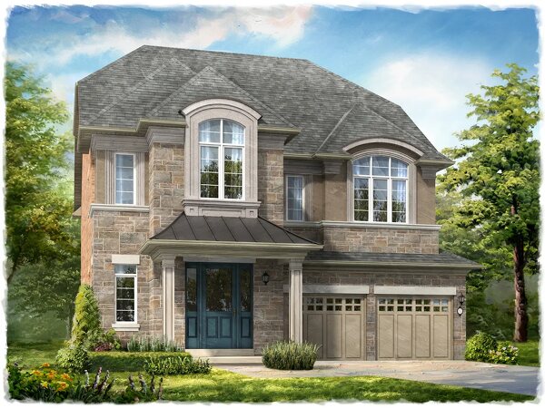 The Westbourne new home model plan at the Ivy Rouge by Rosehaven Homes in Oakville
