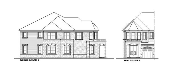 The Woodhaven (Corner) new home model plan at the Ivy Rouge by Rosehaven Homes in Oakville