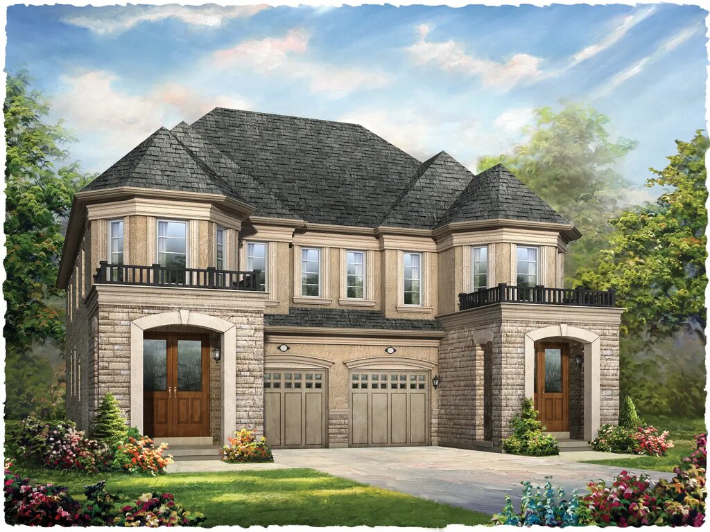 Woodhaven floor plan at Ivy Rouge by Rosehaven Homes in Oakville, Ontario