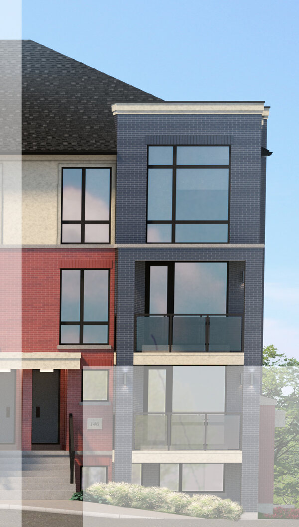 The Jade (Corner) new home model plan at the Urban Towndominiums by Rosehaven Homes in Brampton