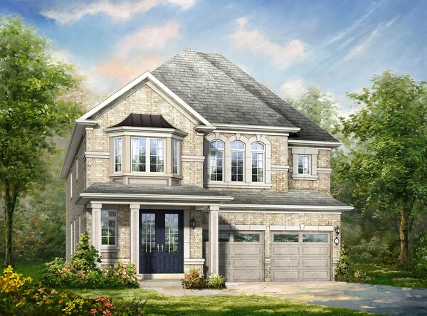 The Cedar new home model plan at the Simcoe Woods by Rosehaven Homes in Innisfil
