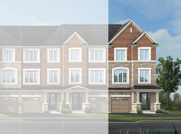 The Cypress Corner new home model plan at the Simcoe Woods by Rosehaven Homes in Innisfil