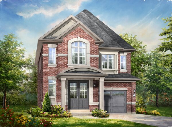 The Hazel new home model plan at the Simcoe Woods by Rosehaven Homes in Innisfil