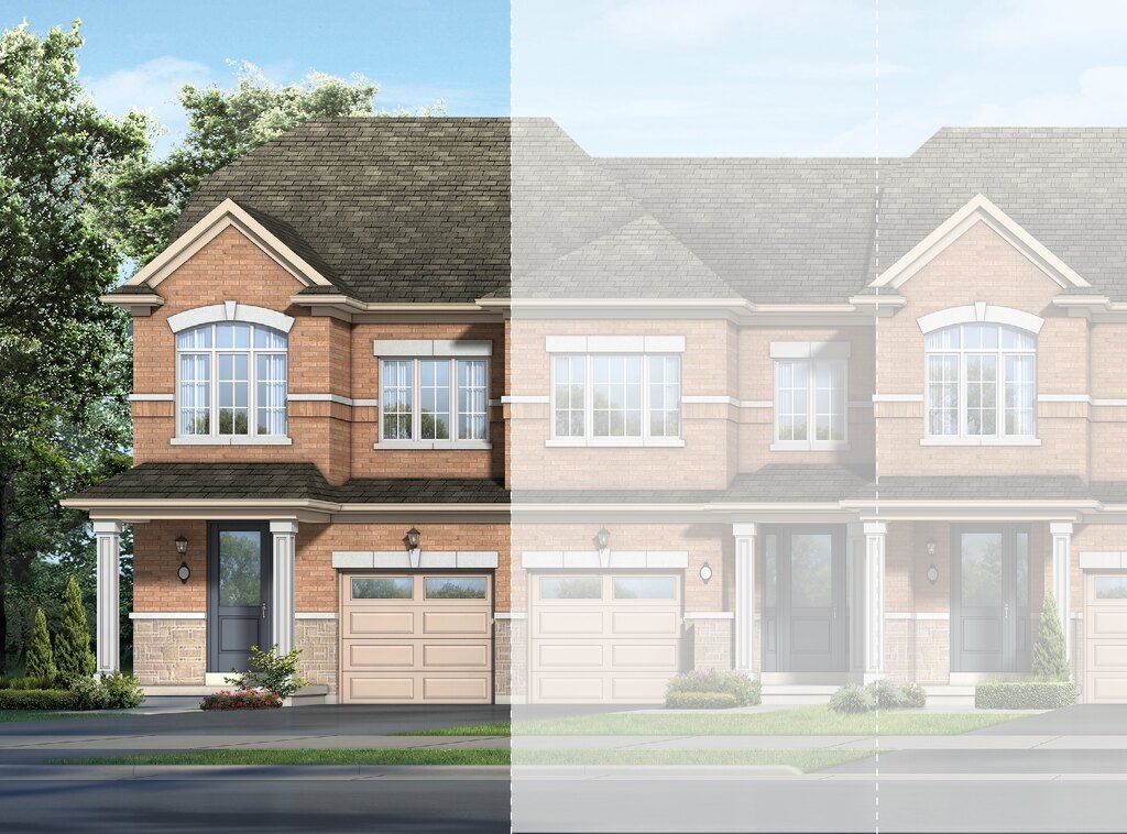 Pine End floor plan at Simcoe Woods by Rosehaven Homes in Innisfil, Ontario