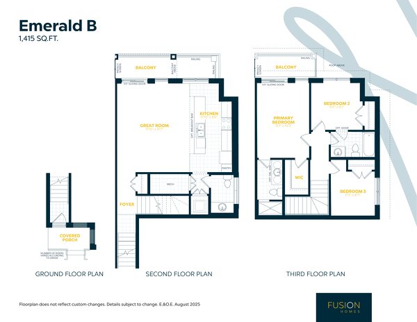 Emerald by Fusion Homes floor plan