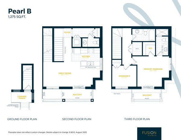 Pearl by Fusion Homes floor plan