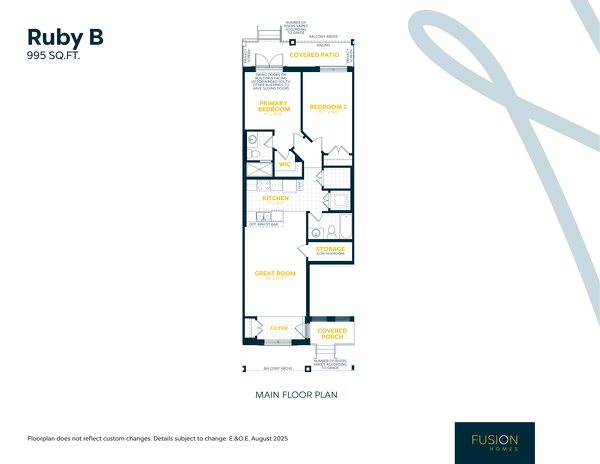 Ruby by Fusion Homes floor plan