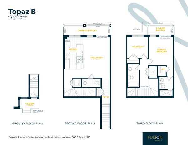 Topaz by Fusion Homes floor plan
