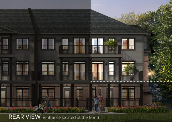 The 80 Lomond Lane - Emerald new home model plan at the Wallaceton Urban Towns by Fusion Homes in Kitchener