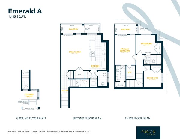 Emerald by Fusion Homes floor plan