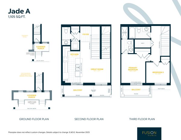 Jade by Fusion Homes floor plan