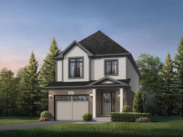 The Alta new home model plan at the Mari at Williamsburg by Fusion Homes in Kitchener