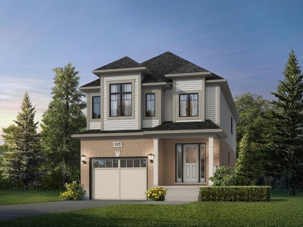 The Dane new home model plan at the Mari at Williamsburg by Fusion Homes in Kitchener