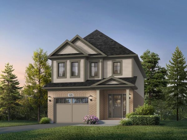 The Mika new home model plan at the Mari at Williamsburg by Fusion Homes in Kitchener