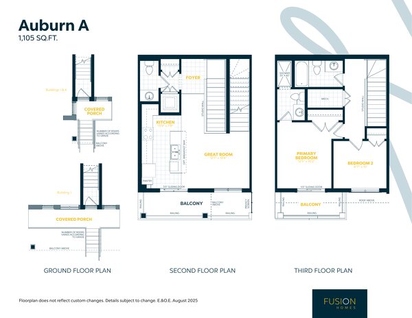 Auburn by Fusion Homes floor plan