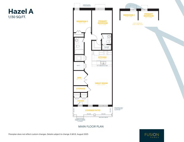 Hazel by Fusion Homes floor plan