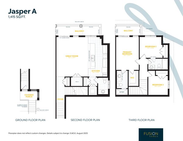 Jasper by Fusion Homes floor plan