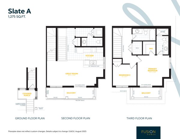 Slate by Fusion Homes floor plan