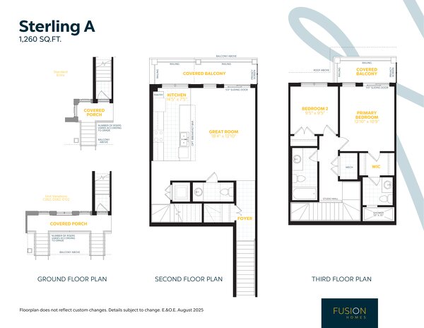 Sterling by Fusion Homes floor plan