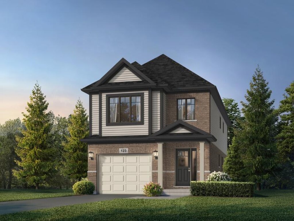 Kyra floor plan at Trussler West (FH) by Fusion Homes in Kitchener, Ontario