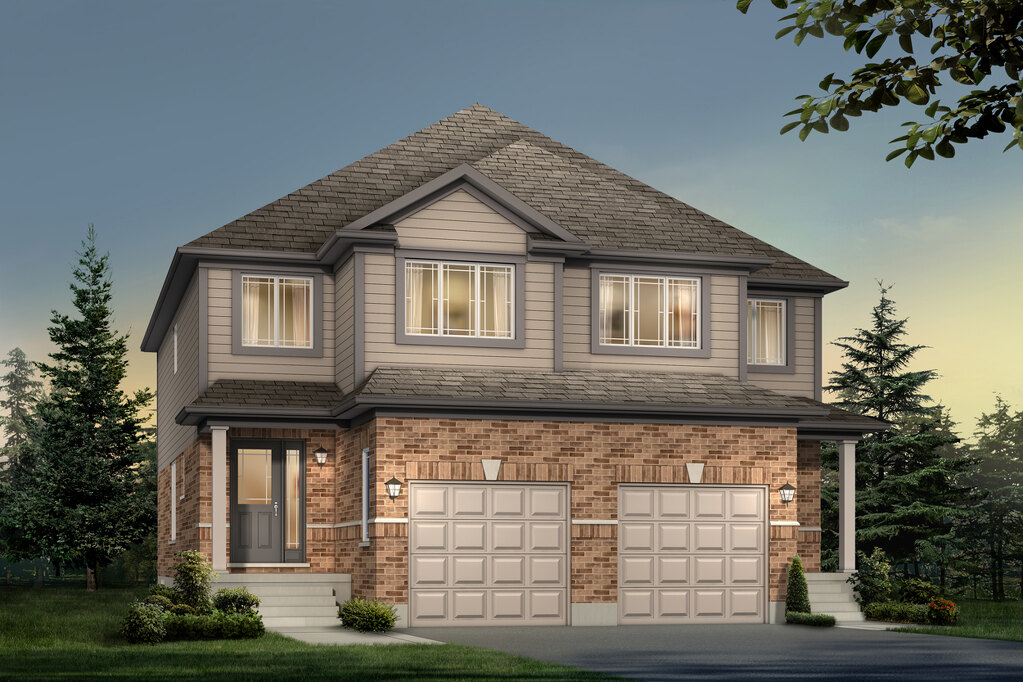 Amber - Right floor plan at Tidra by Fusion Homes in Woodstock, Ontario