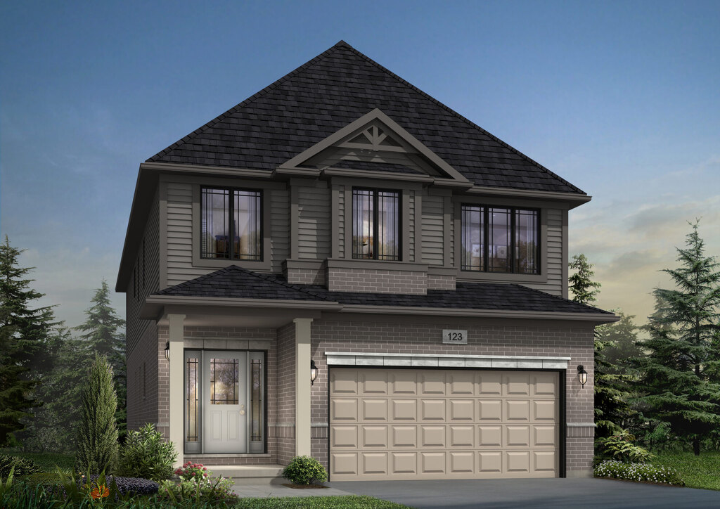 Hampton floor plan at Tidra by Fusion Homes in Woodstock, Ontario