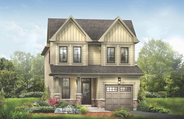 The Albany new home model plan at the Avalon by Empire Communities in Caledonia