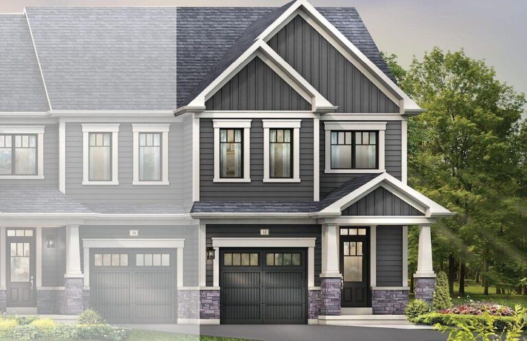 Wallflower End Townhome floor plan at Avalon by Empire Communities in Caledonia, Ontario