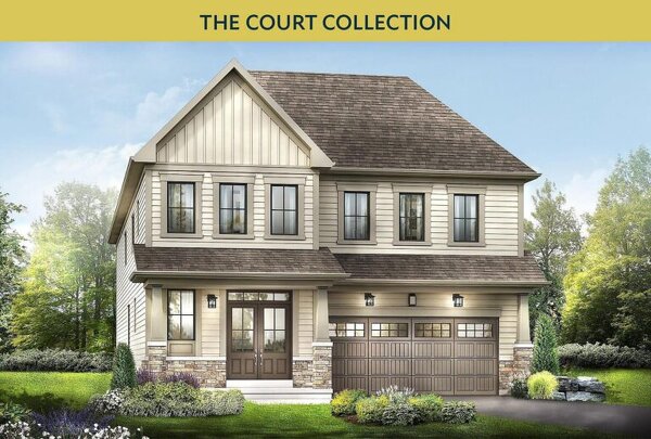 The Perth new home model plan at the Avalon by Empire Communities in Caledonia