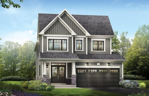 The Surrey new home model plan at the Canals by Empire Communities in Welland