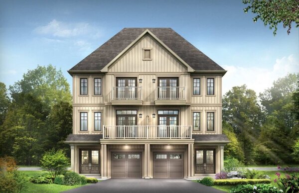 The London new home model plan at the Canals by Empire Communities in Welland