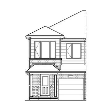 The The Slate (End Unit) new home model plan at the Harvest Park by Activa Homes in Kitchener