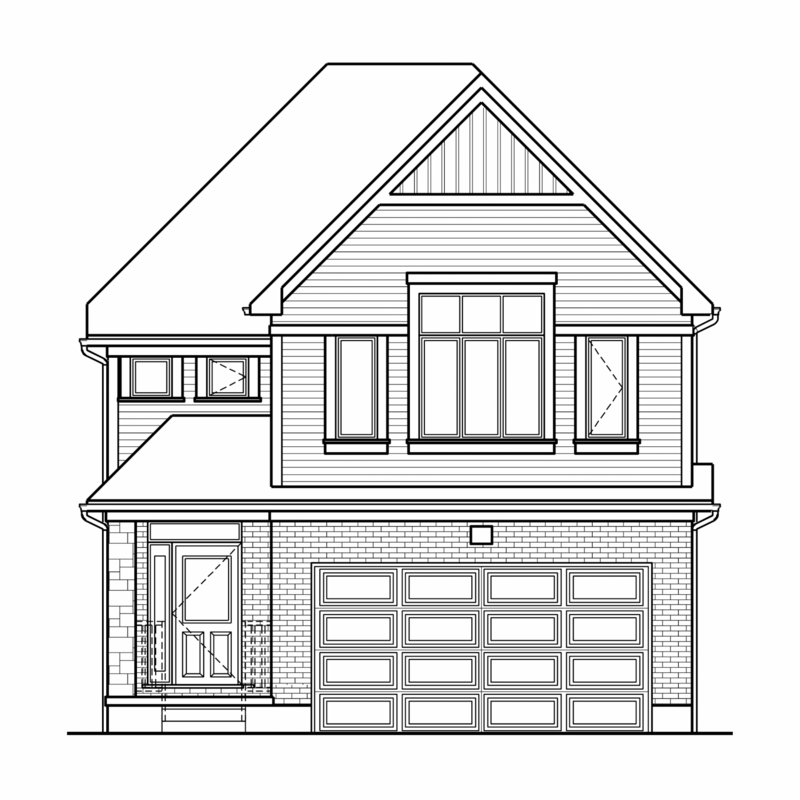 The Ali 36 Waterloo floor plan at Vista Hills (EF) by Activa Homes in Waterloo, Ontario