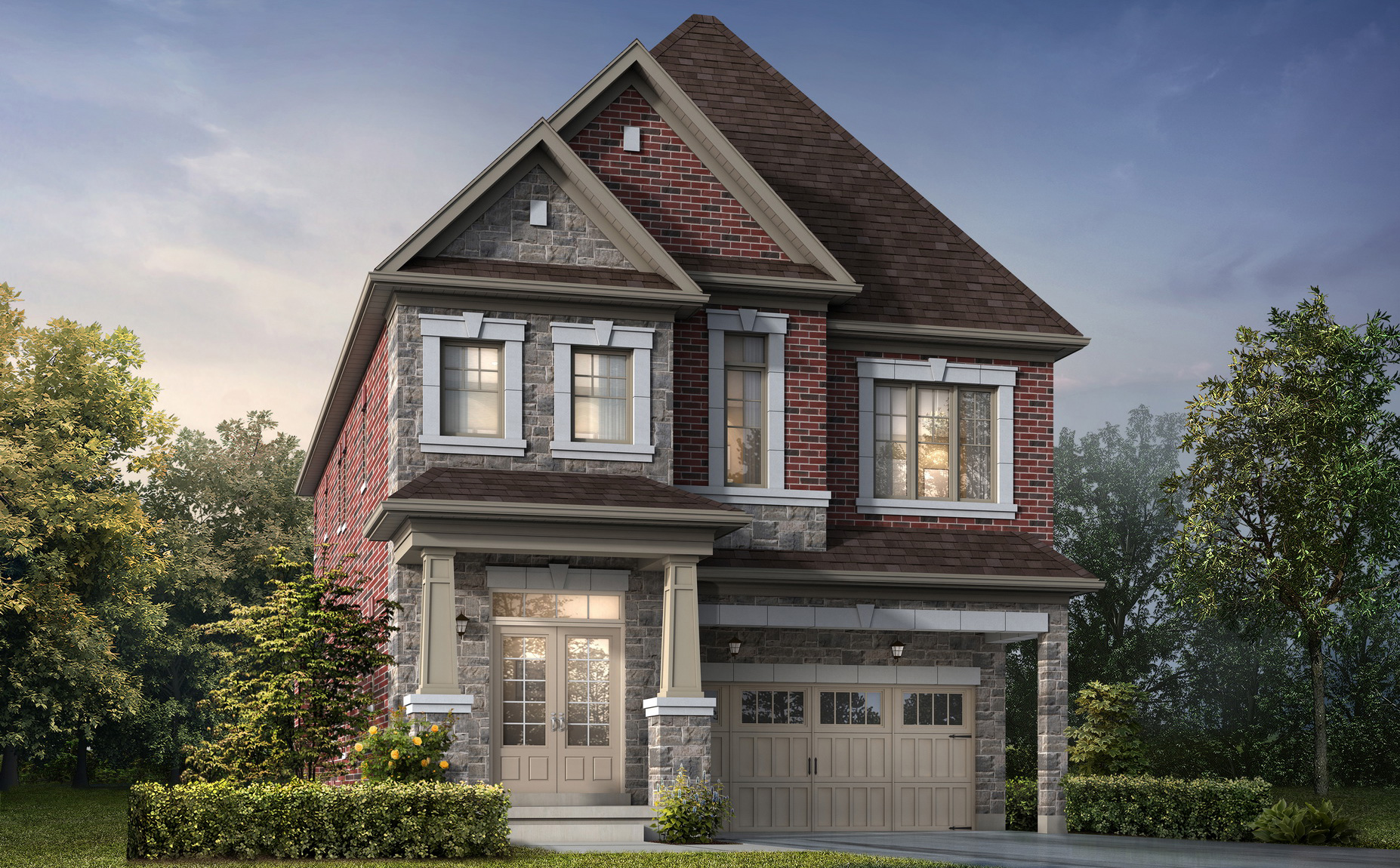 The Farber A new home model plan at the Oakridge Meadows by Aspen Ridge Homes in Richmond Hill