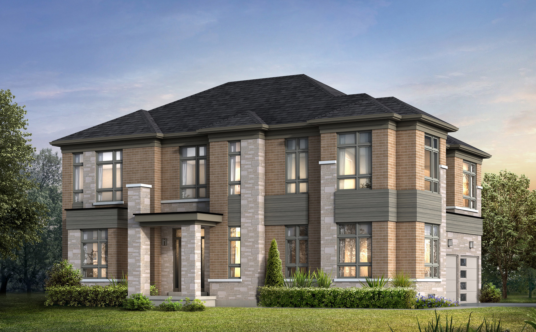 The Goodwin C new home model plan at the Oakridge Meadows by Aspen Ridge Homes in Richmond Hill