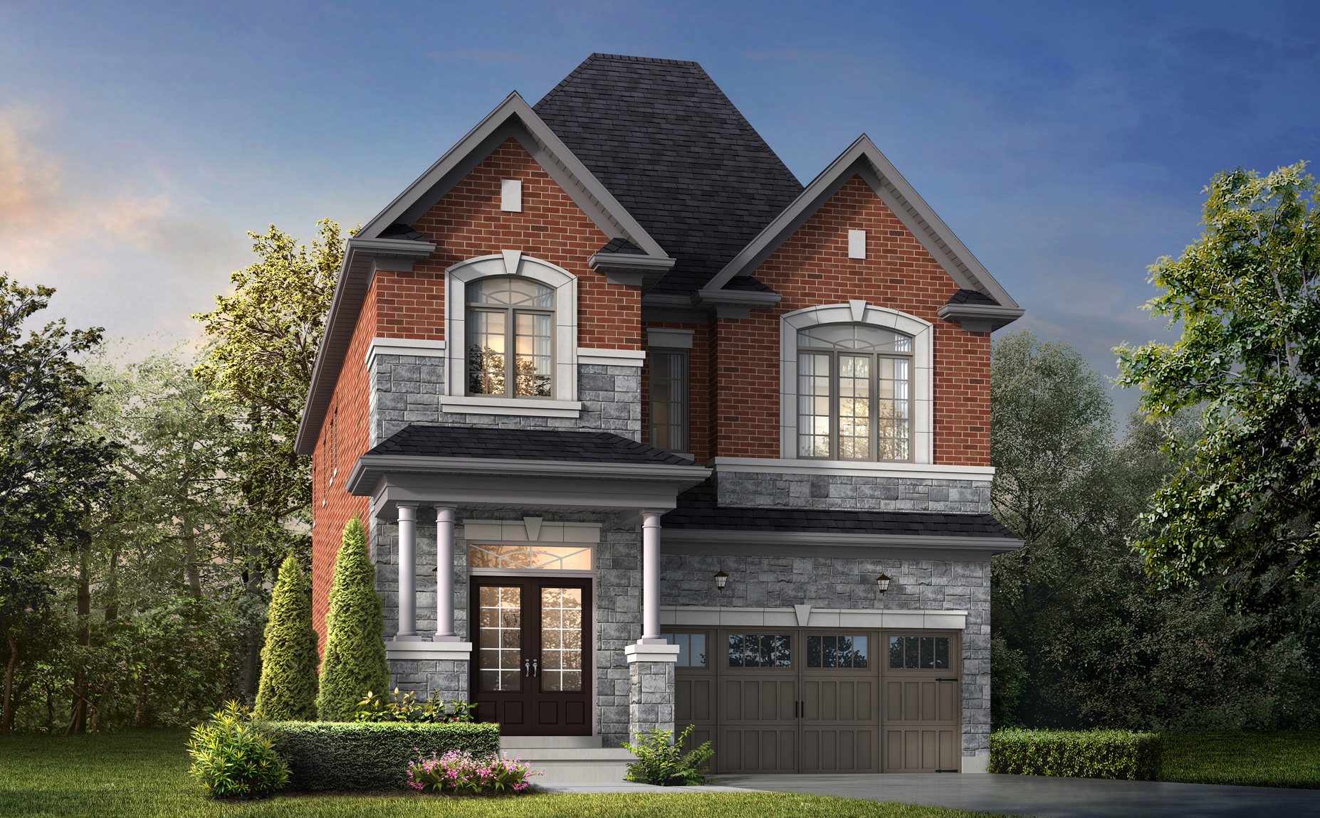 The Ross A new home model plan at the Oakridge Meadows by Aspen Ridge Homes in Richmond Hill