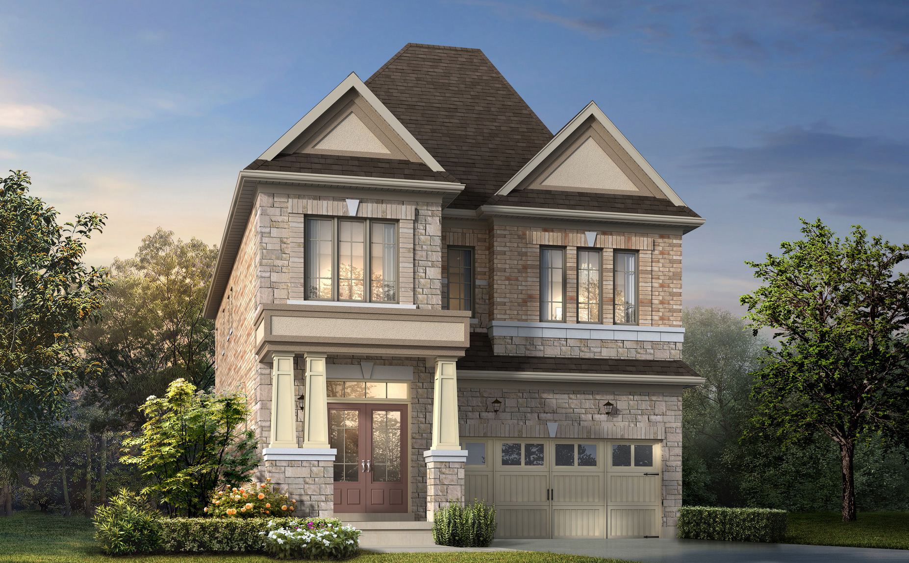 Ross B floor plan at Oakridge Meadows by Aspen Ridge Homes in Richmond Hill, ON