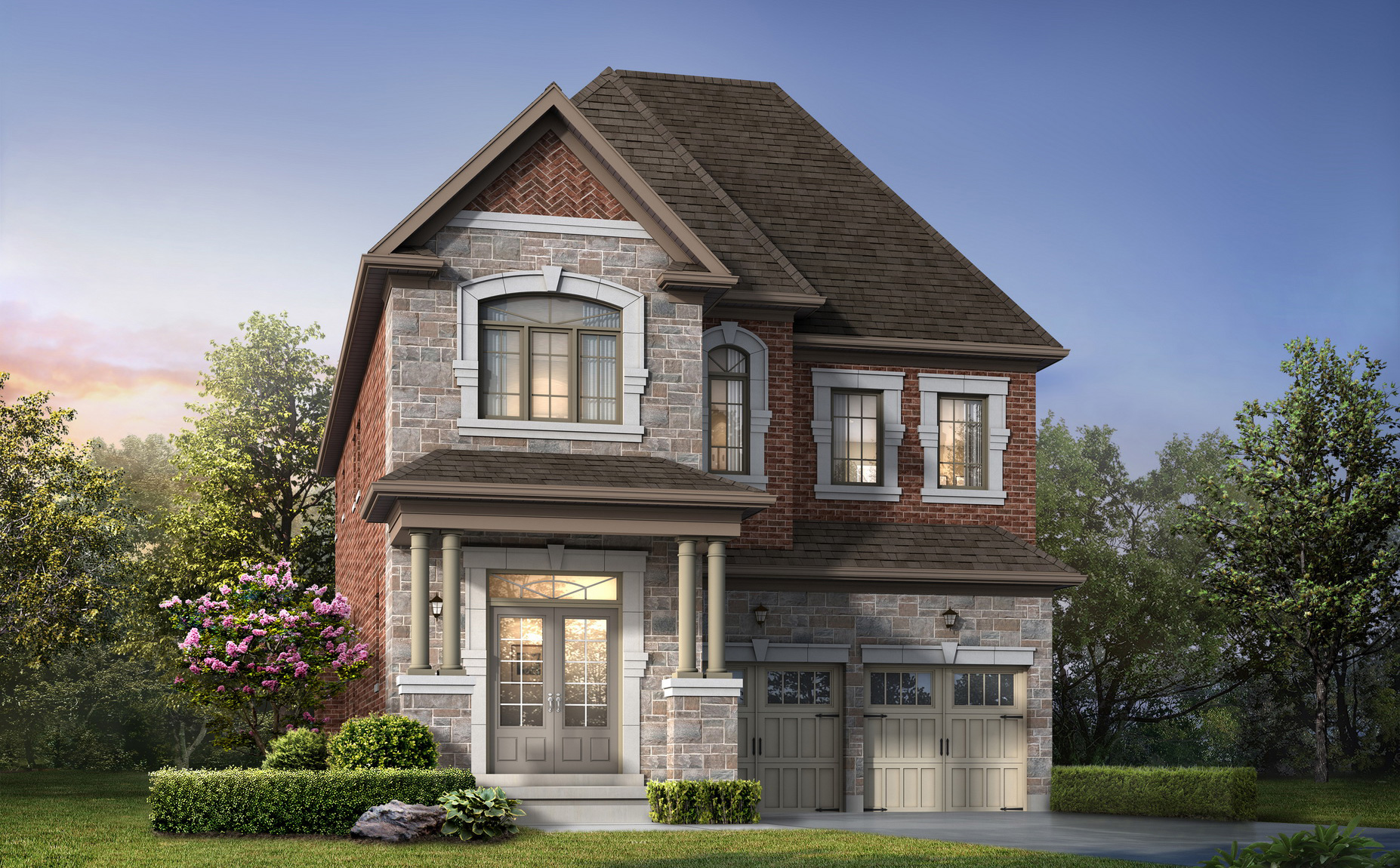 Warren A floor plan at Oakridge Meadows by Aspen Ridge Homes in Richmond Hill, ON