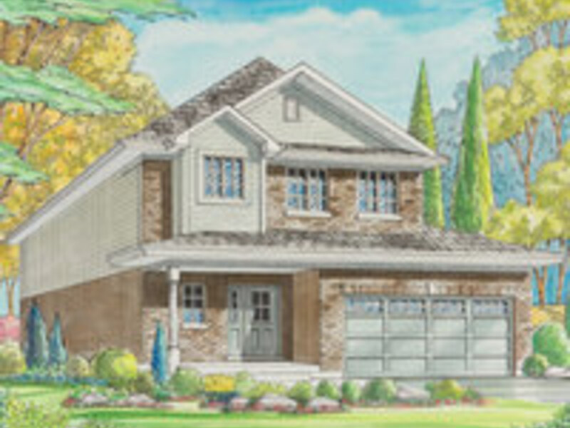 Greenburg floor plan at Stratford Fairgrounds by Bromberg Homes in Stratford, Ontario
