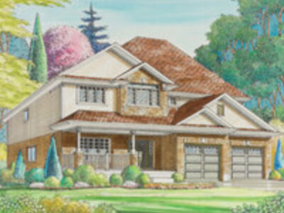 The Gregory new home model plan at the St Jacobs by Bromberg Homes in St. Jacobs