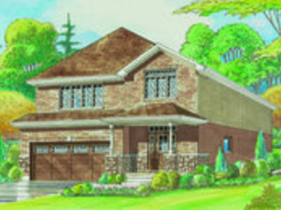 The McGuire new home model plan at the Stratford Fairgrounds by Bromberg Homes in Stratford