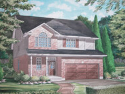 The Pioneer new home model plan at the Stratford Fairgrounds by Bromberg Homes in Stratford