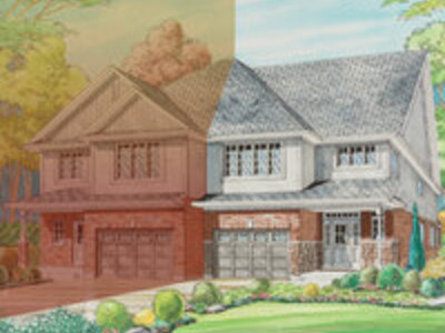 The Hepburn new home model plan at the St Jacobs by Bromberg Homes in St. Jacobs